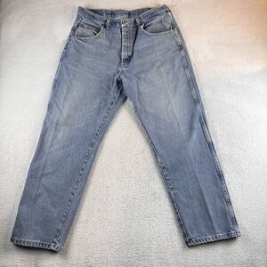 Wrangler Pro Gear Jeans Mens 36x30 Blue Straight Medium Wash Denim